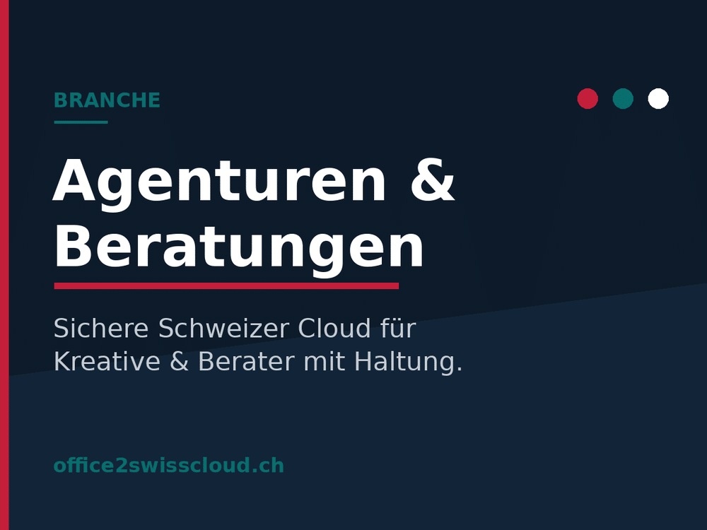 Agenturen und Beratungen: sichere Schweizer Cloud für Kreative und Berater mit Haltung